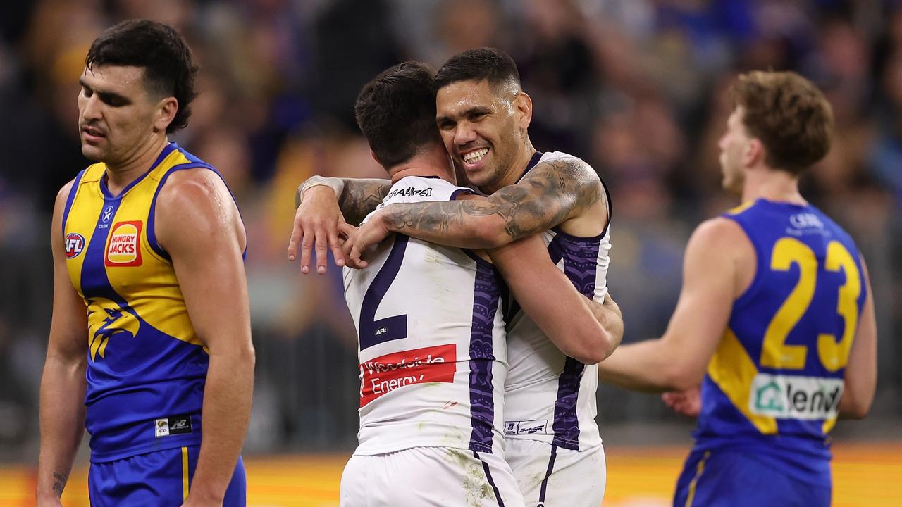 The Dockers put West Coast to the sword. Picture: Paul Kane