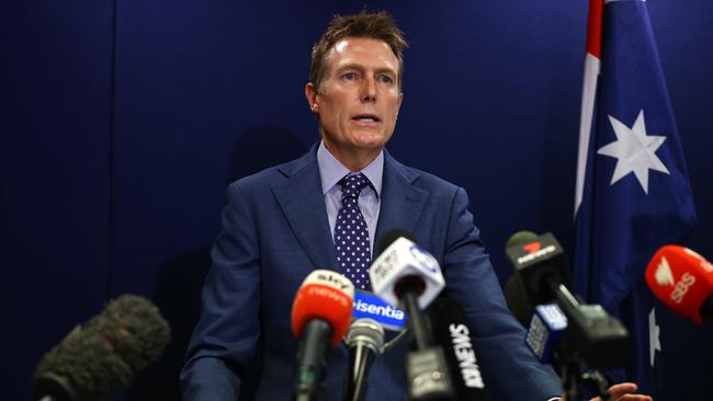 Attorney-General Christian Porter speaks during a media conference on March 03 Photo: Paul Kane/Getty Images