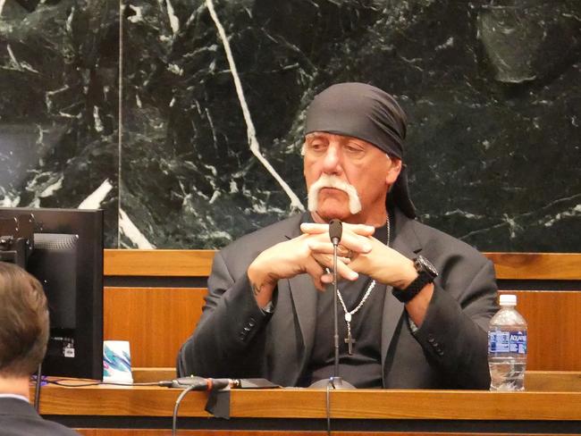 Hogan is suing Gawker for $100 million for publishing a video of him having sex with his best friend's wife. Picture: AP