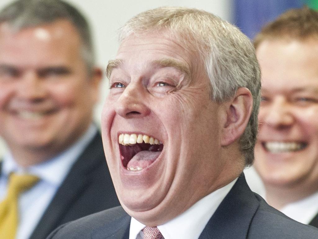 It just keeps getting funnier ... Prince Andrew in 2015. Picture; AFP