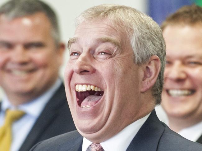 It just keeps getting funnier ... Prince Andrew in 2015. Picture; AFP