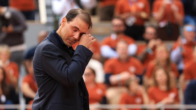 Nadal was brough to tears. (Photo by Adam Pretty/Getty Images)