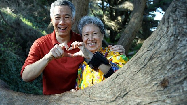 Singapore Prime Minister Lee Hsien Loong and wife Ho Ching Picture: Facebook