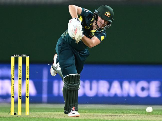 HOBART, AUSTRALIA - JANUARY 30: Beth Mooney of Australia bats during game three of the Women's T20 International series between Australia and South Africa at Blundstone Arena on January 30, 2024 in Hobart, Australia. (Photo by Steve Bell/Getty Images)