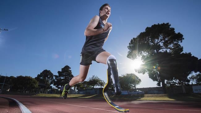 Jacob Mibus, 16, at training. Picture: Jason Edwards