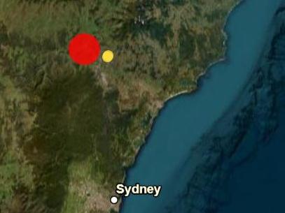 A magnitude 4.2 earthquake has been recorded in regional NSW on November 12, 2024 Picture: www.earthquakes.ga.gov.au