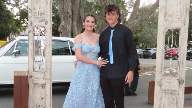 Christie Giles and Billy Hobbelen at the Hervey Bay State High School formal.