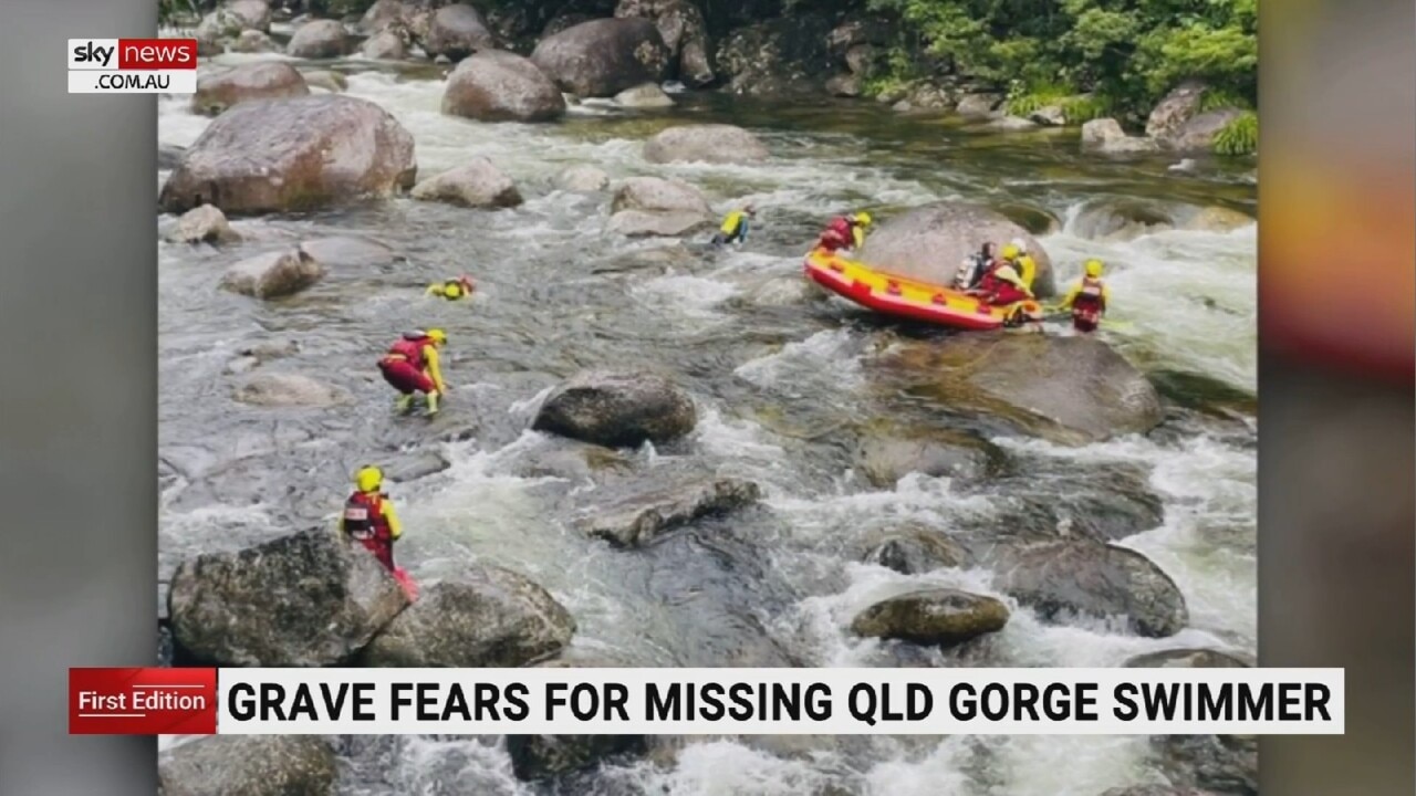 Search for missing Queensland gorge swimmer now a recovery mission