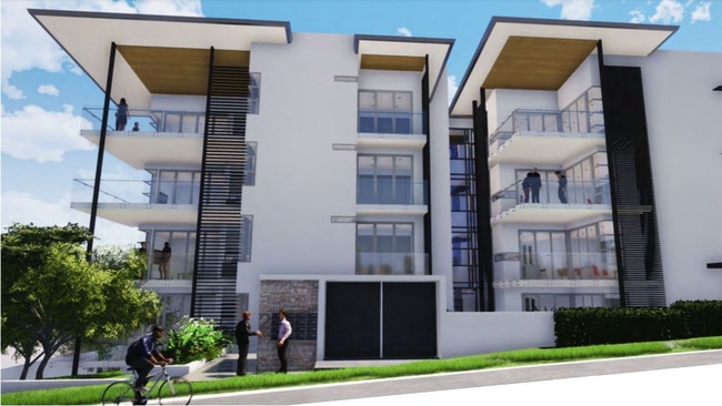 The proposed five-storey apartment block at 2 - 4 Ventura St Upper Mount Gravatt. Picture: AEQ Architects