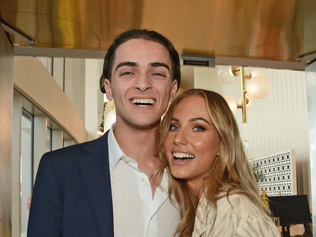 Josh Cross and Michelle Wajs at Melbourne Cup celebrations at Nineteen at The Star Gold Coast. Picture: Regina King.