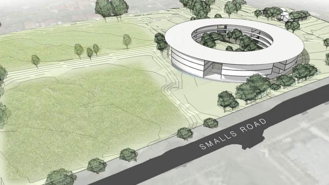 Artist's impression of the planned Smalls Road Public School at Ryde