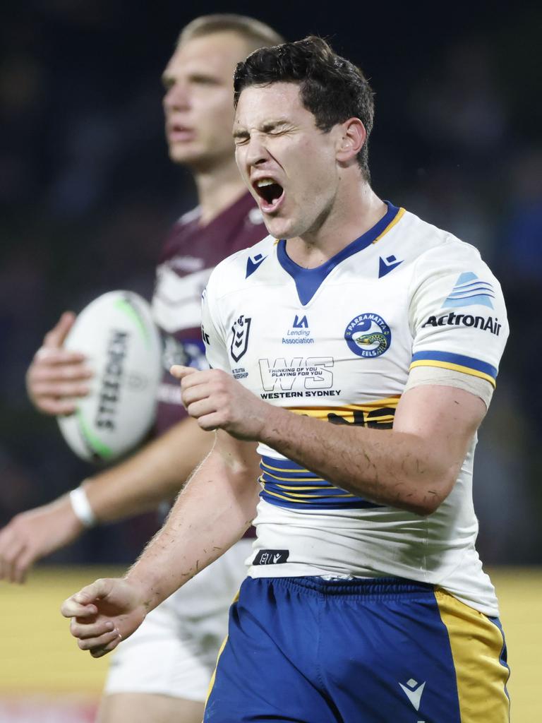 An angry Mitchell Moses. Picture: Glenn Hunt/Getty