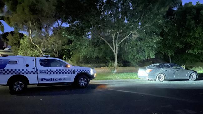 Police have arrested two people after a police pursuit of an allegedly stolen car in Bendigo on Tuesday. Picture: Gianni Francis.