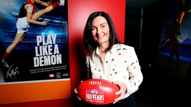 Dorothy Hisgrove, former AFL general manager of people, customer and community, says confidentiality deals ‘present a very real risk of perpetrators potentially engaging in further harassment or bullying’. Picture: Nicole Cleary