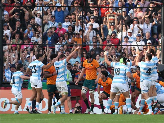 The Wallabies were embarrassed by Argentina. Picture: Getty Images