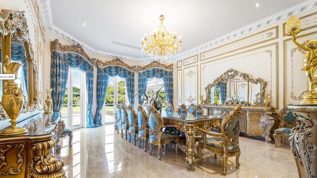 The dining room at Bellagio La Villa.