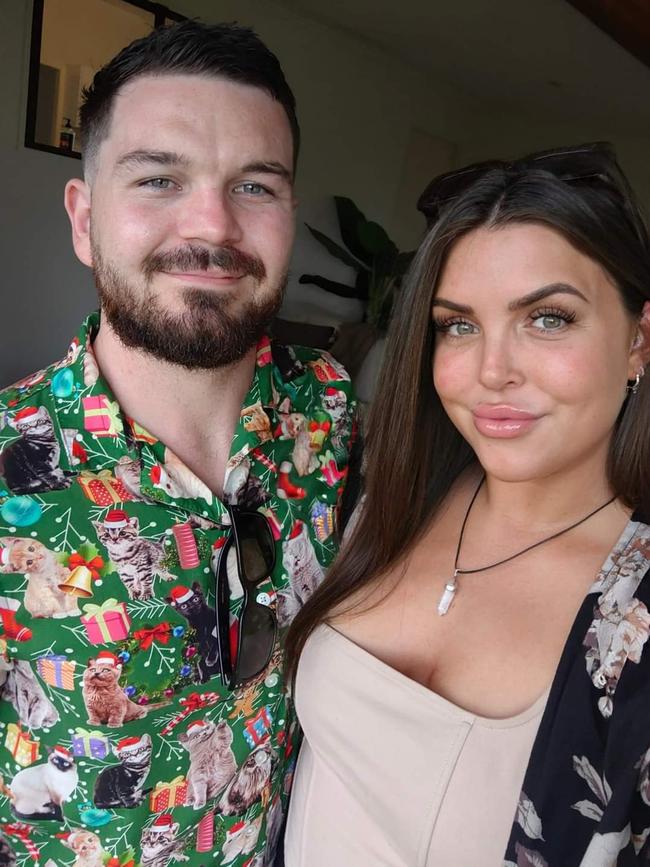 Natasha Huntley and Brodie Leeson are a holiday hook-up turned true love story. Picture: Supplied