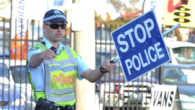 Police from Penrith Local area Command conduct a Random Breath Test Operation on Castlereagh Road Cranebrook  /  RBT  /  Generic  /  Road Safety  /  Drink Driving  /  Alcohol  /  Highway Patrol.