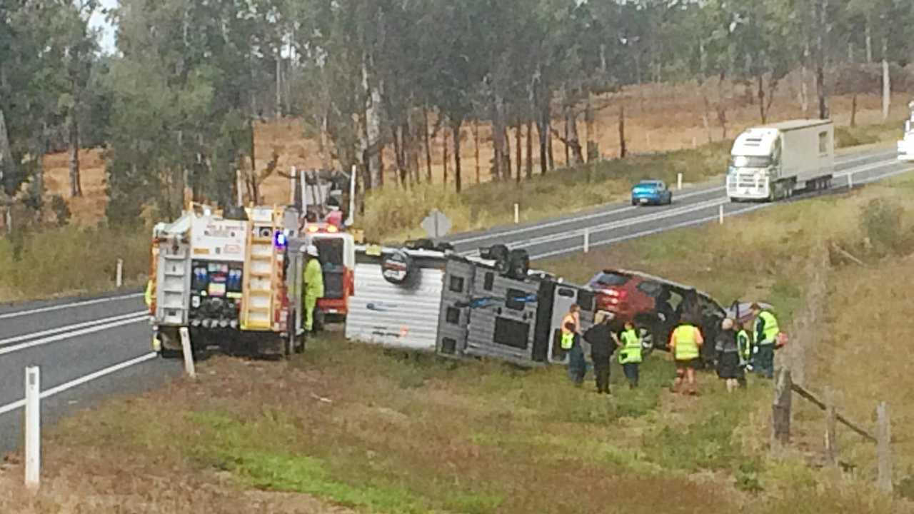 Caravan Flips On The Bruce Highway | The Chronicle