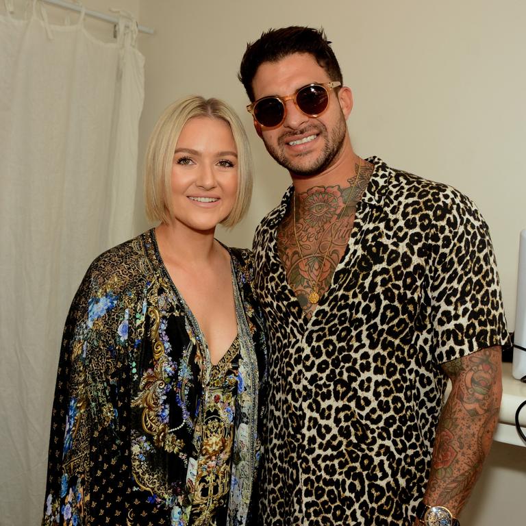 Erica Coffey and Noah De Vega at Camilla fashion lunch at Maman, Burleigh Heads. Picture: Regina King.