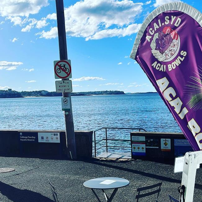 The view from the Acai.Syd outlet on Marine Pde. Picture: Facebook