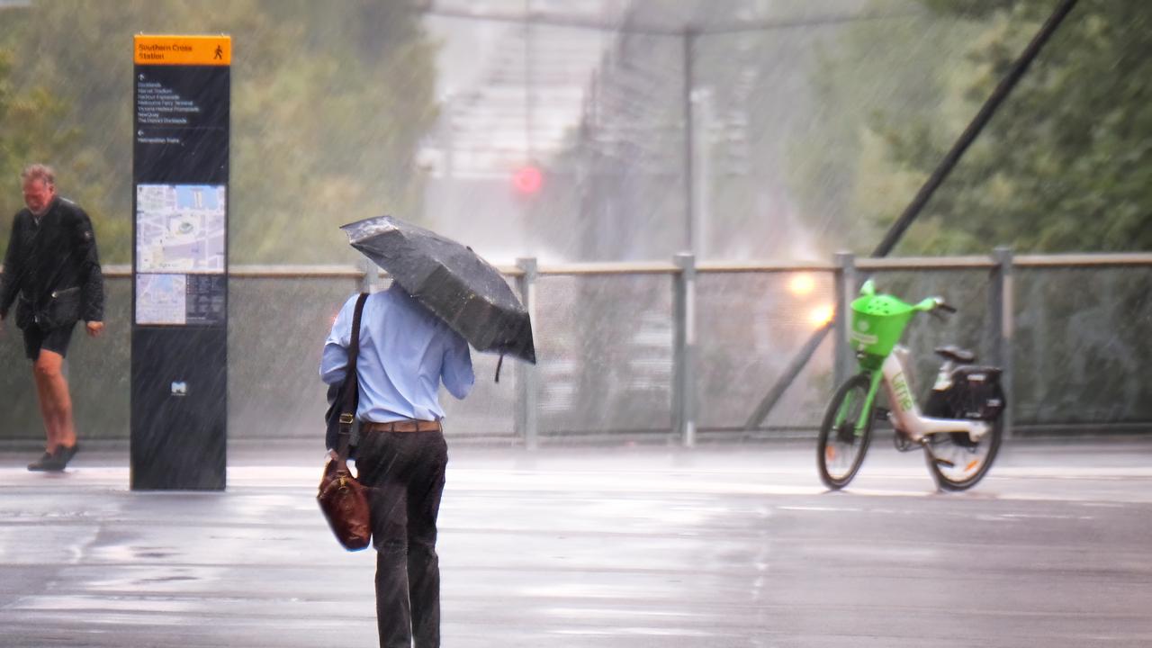 A band of heavy rainfall and thunderstorms is moving across the country’s southeastern states. Picture: NCA NewsWire / Luis Enrique Ascui