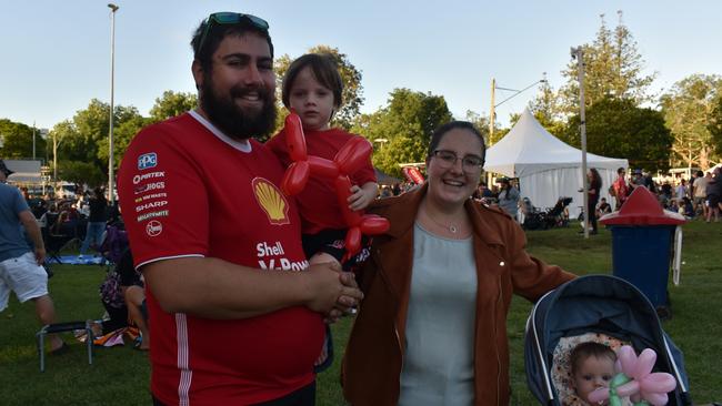 Emily, Steve, James and Sadie Ontatzig at Christmas in the Park 2022.