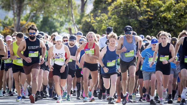 Cadbury Marathon 10km start. Picture: Chris Kidd