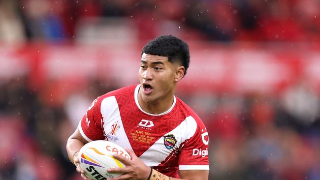 NRL prodigy Isaiya Katoa is set to feature for the Dolphins in their trial matches ahead of the 2023 season. Picture: Getty Images.