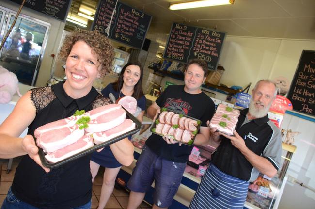 Baconfest organisers Kathryn Stevens, Felicity Cavill, Paul Reeves and Fritz Kutzer. Picture: Michael Nolan