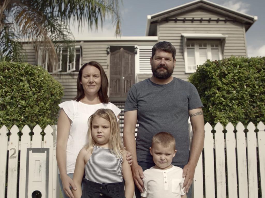 Kim and Josh Miller with children Beatrice and Oliver