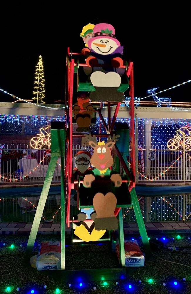 Christmas lights in Grosvenor Place in West Mackay. Picture: Rae Wilson