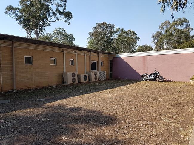 The front entrance before its makeover.