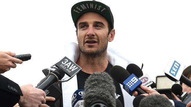 Jobe Watson is back at the Bombers. Picture: Nicole Garmston