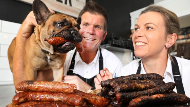 Nick and Eliza Martin have converted a regular butcher shop at Ethelton to The Pet Butcher. Picture Dean Martin