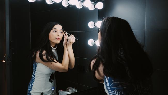 Astrid Jorgensen backstage ahead of a performance at The Fortitude Music Hall. Picture: Jacob Morrison