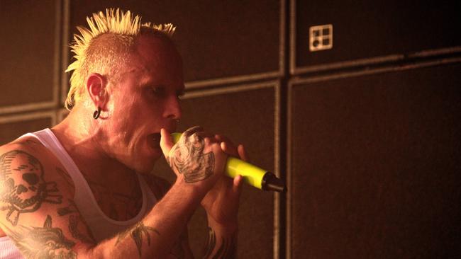 The late Keith Flint from British band The Prodigy performing in Queensland on their Australian tour earlier this year.