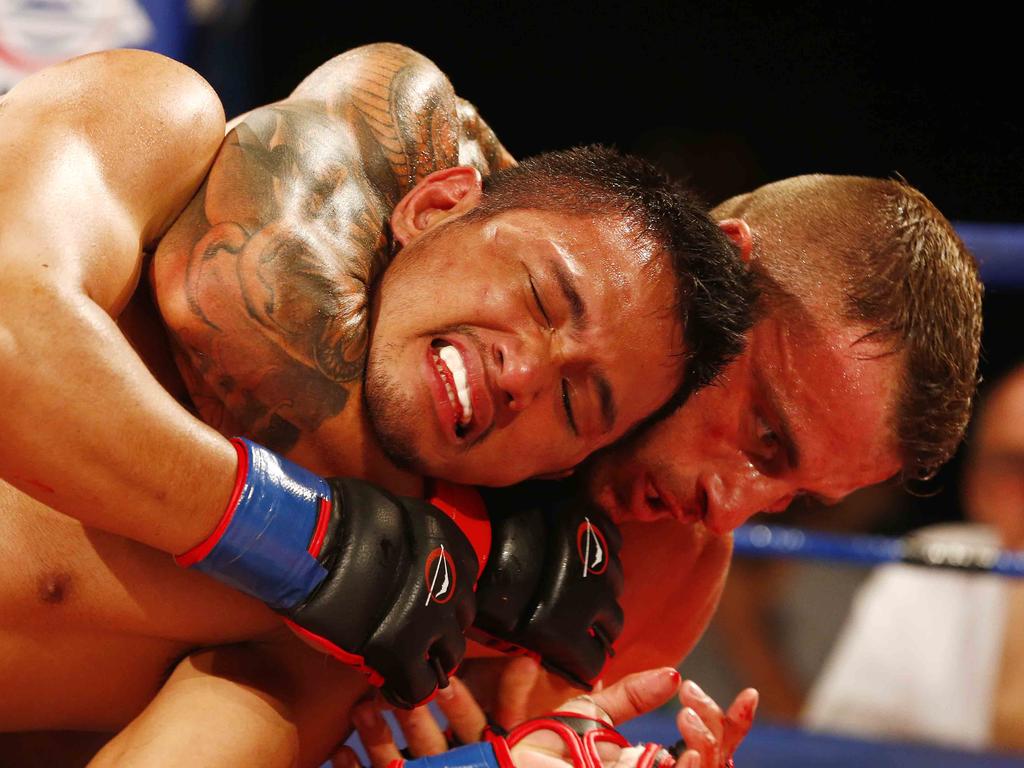 Volkanovski in a 2013 fight in Melbourne. He spent years attempting to break into the UFC. Picture: Michael Klein