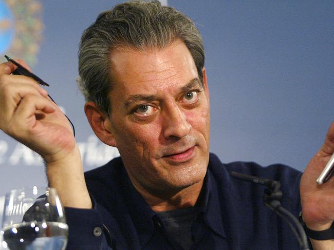 (FILES) US writer Paul Auster takes part in a press conference, 18 October 2006 in the northern Spanish city of Oviedo, where he will receive the the 2006 Prince of Asturias Award for Letters, on October 20. Paul Auster, the prolific American author whose works included "The New York Trilogy," has died of complications from lung cancer, the New York Times reported April 30, 2024. He was 77. Auster died at his home in Brooklyn, the newspaper said, citing a friend of the novelist, Jacki Lyden. (Photo by Rafa RIVAS / AFP)