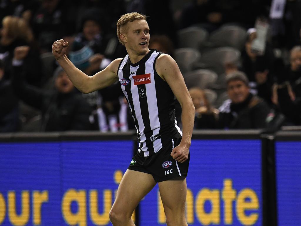 Stephenson burst onto the scene as a Magpie. Picture: AAP