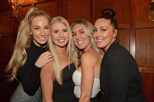 Ashy Bines, Ashley Irvin, Gretty Rose, Sammy Leo at the launch of Gold Coast Fashion Week at The Island, Surfers Paradise. Picture: Regina King