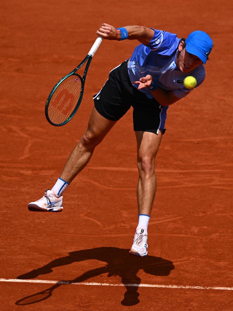 Alex de Minaur served exceptionally well. Picture: Clive Mason/Getty Images