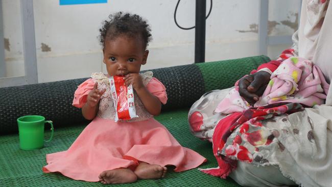 As the war in Sudan continues, thousands of children are falling into malnutrition. Picture: UNICEF