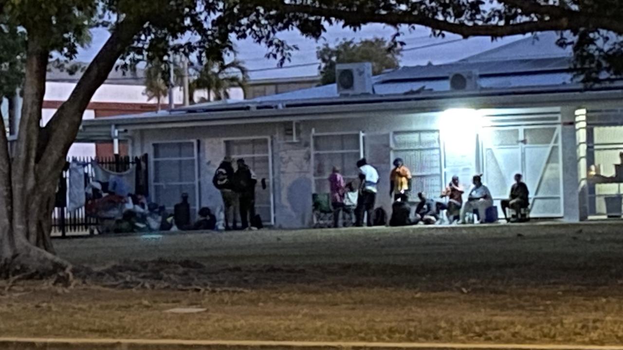 A supplied photograph showing a a group of people gathering in Dean Park, allegedly breaching Townsville City Council bylaws. Picture: Supplied