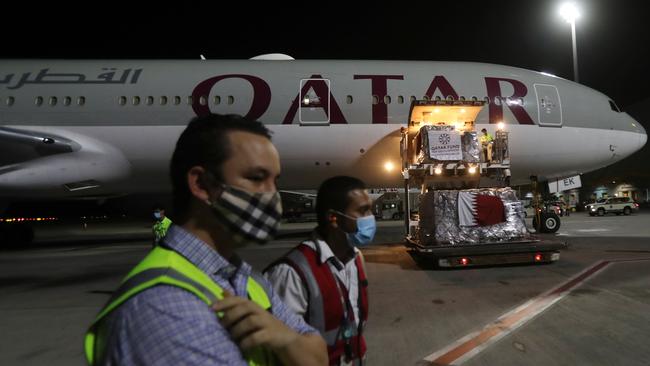 Australian women were among those taken off a Qatar Airways flight. Picture: Karim Jaffar/AFP