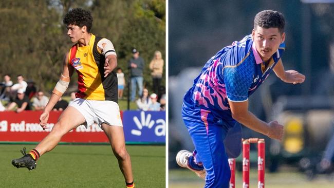 When he's not playing cricket for Japan, Declan McComb plays footy for Cheltenham.