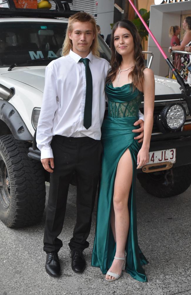 Arrivals at the Beerwah State High School Formal held at Maroochy RSL on November 14, 2024. Picture: Sam Turner