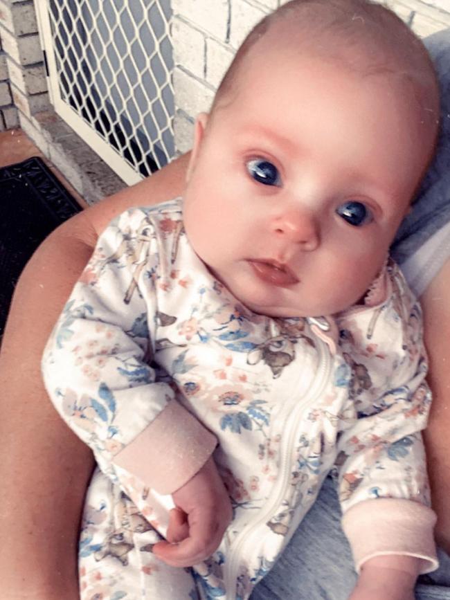 Baby Haylee Mae Green sadly passed away at just three-months-old due to unknown cause. Picture: Supplied