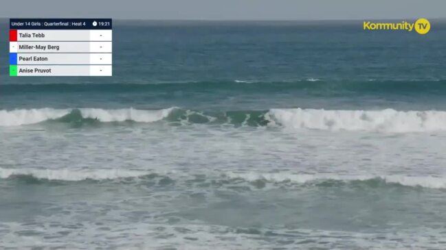 Replay: Phillip Island Junior Pro Day 3 - Talia Tebb, Miller-May Berg, Pearl Eaton, Anise Pruvot (Heat 4, U14 Girls QFs)