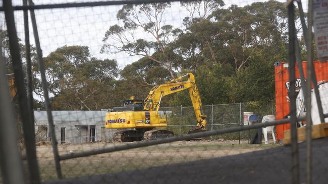 More than 1300 human remains have now been found at a construction site at the Hutchins School. Picture: Nikki Davis-Jones